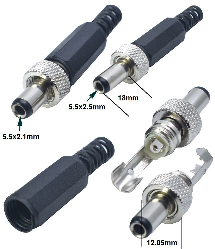 Jack alim.hembra-5.5mm